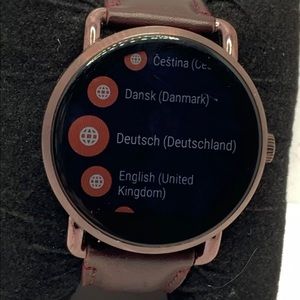 Wine Fossil Smart Watch